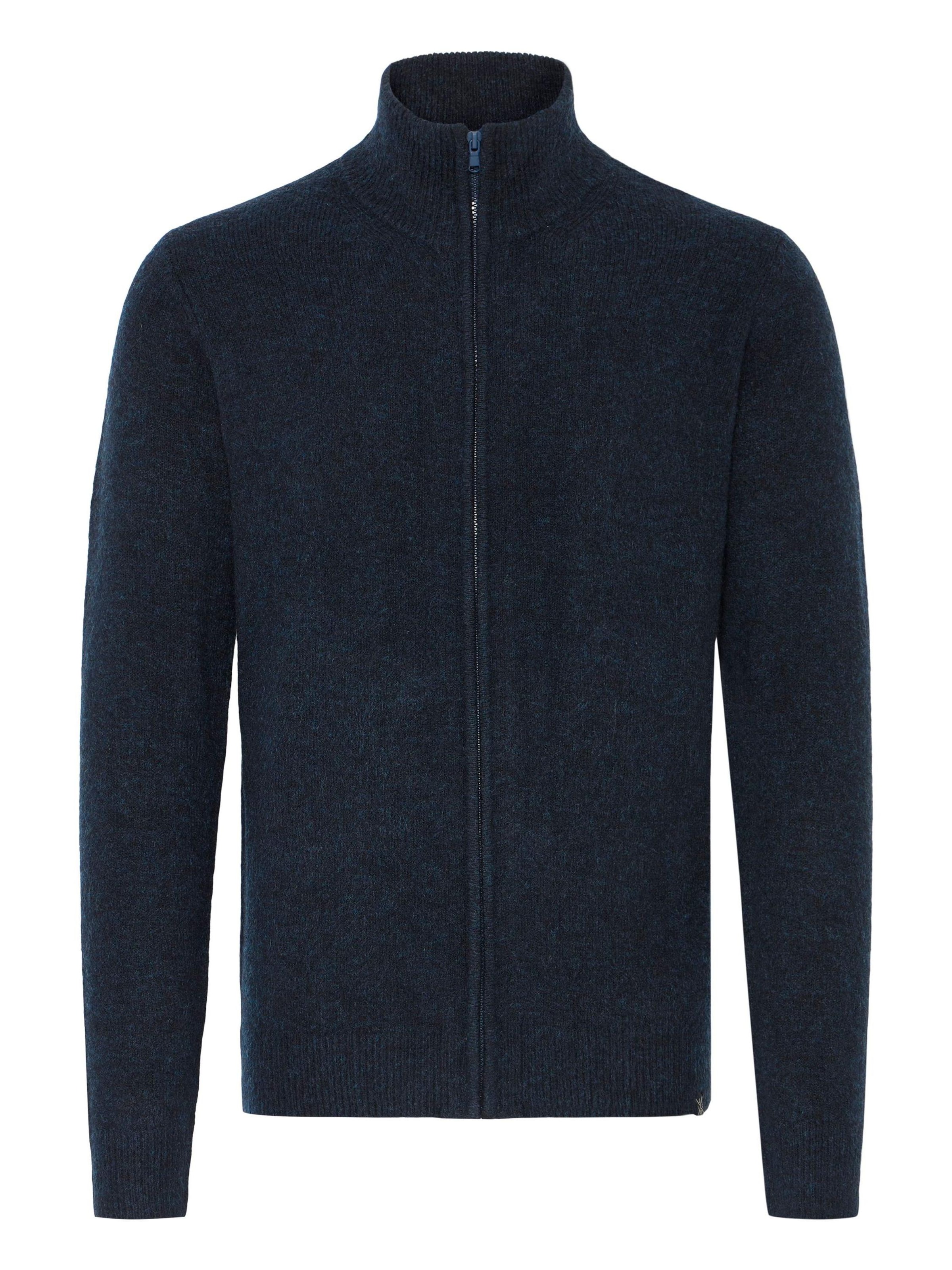 INDICODE JEANS - Casaco de malha ' IDBercell ' em azul: frente