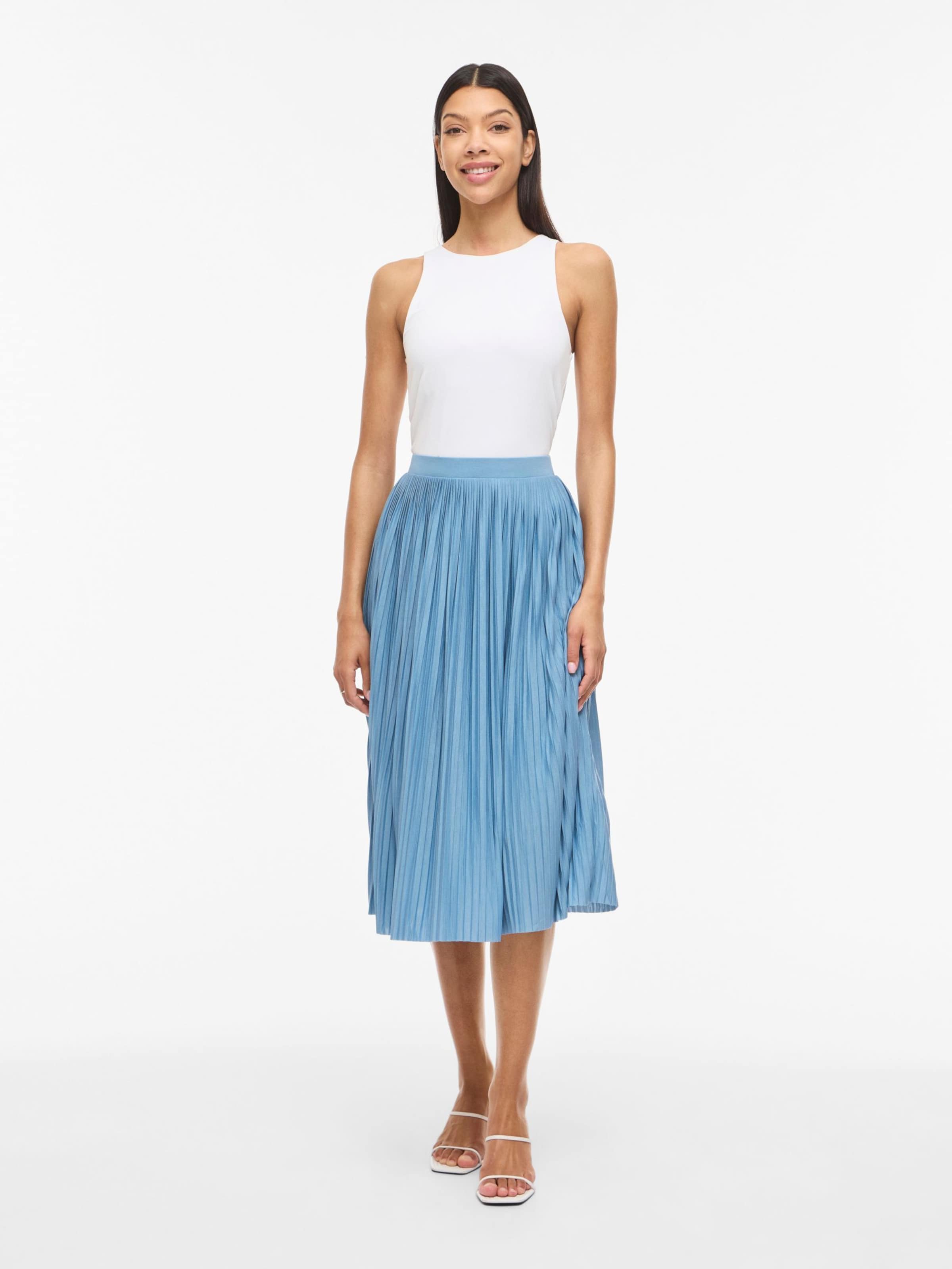 VILA Nederdel 'VIPLIS' i blå