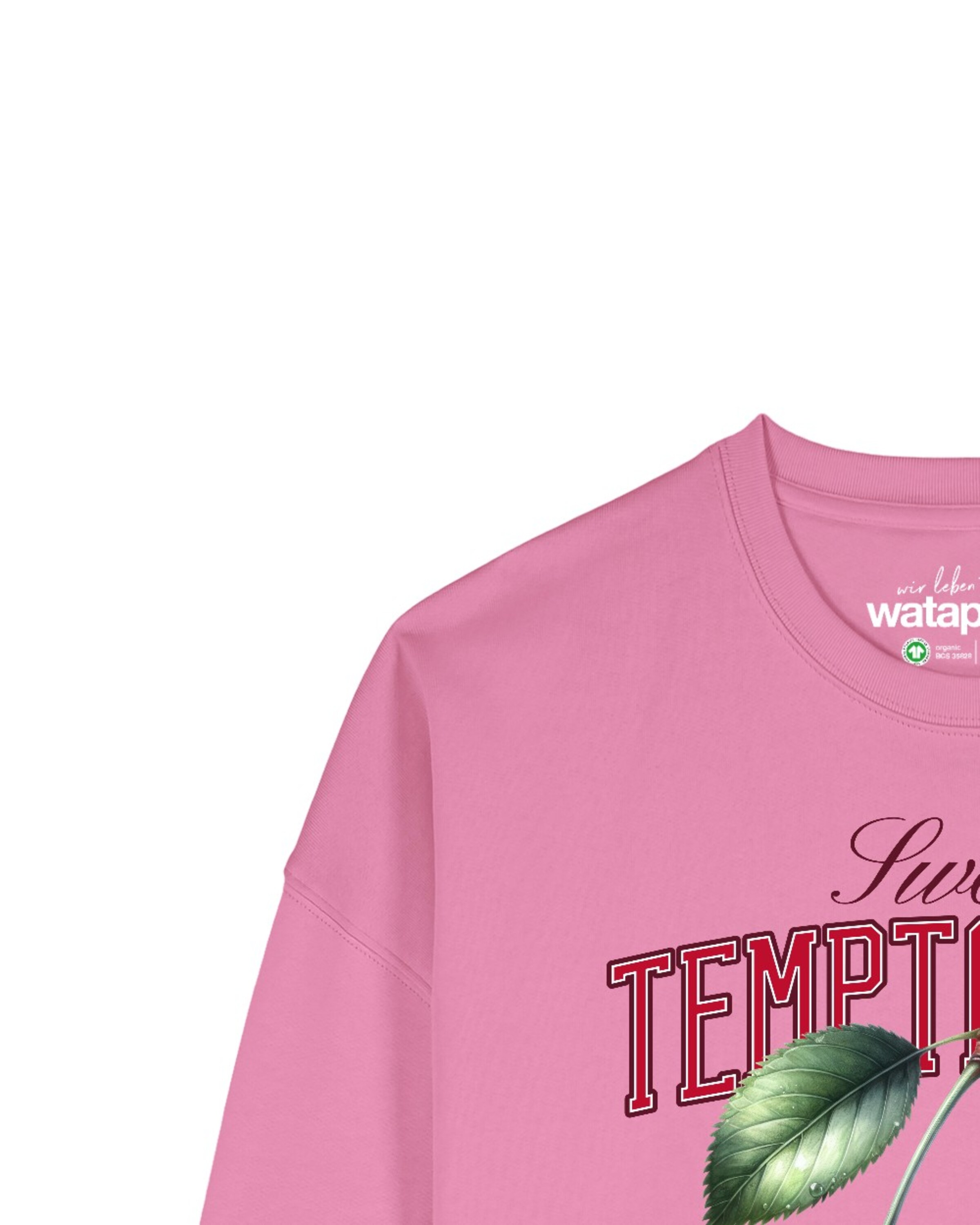 Sweat-shirt 'Sweet Temptations' Watapparel en rose