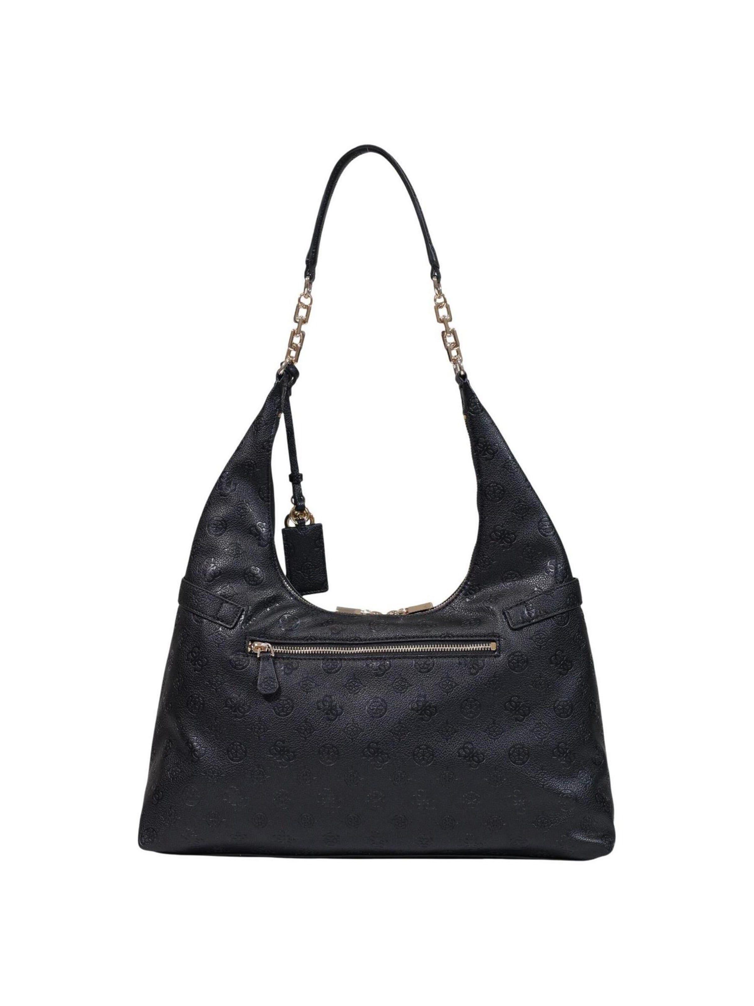 GUESS Schultertasche 'Ella' in Schwarz