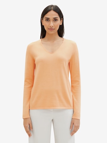 TOM TAILOR Sweater in Orange: front