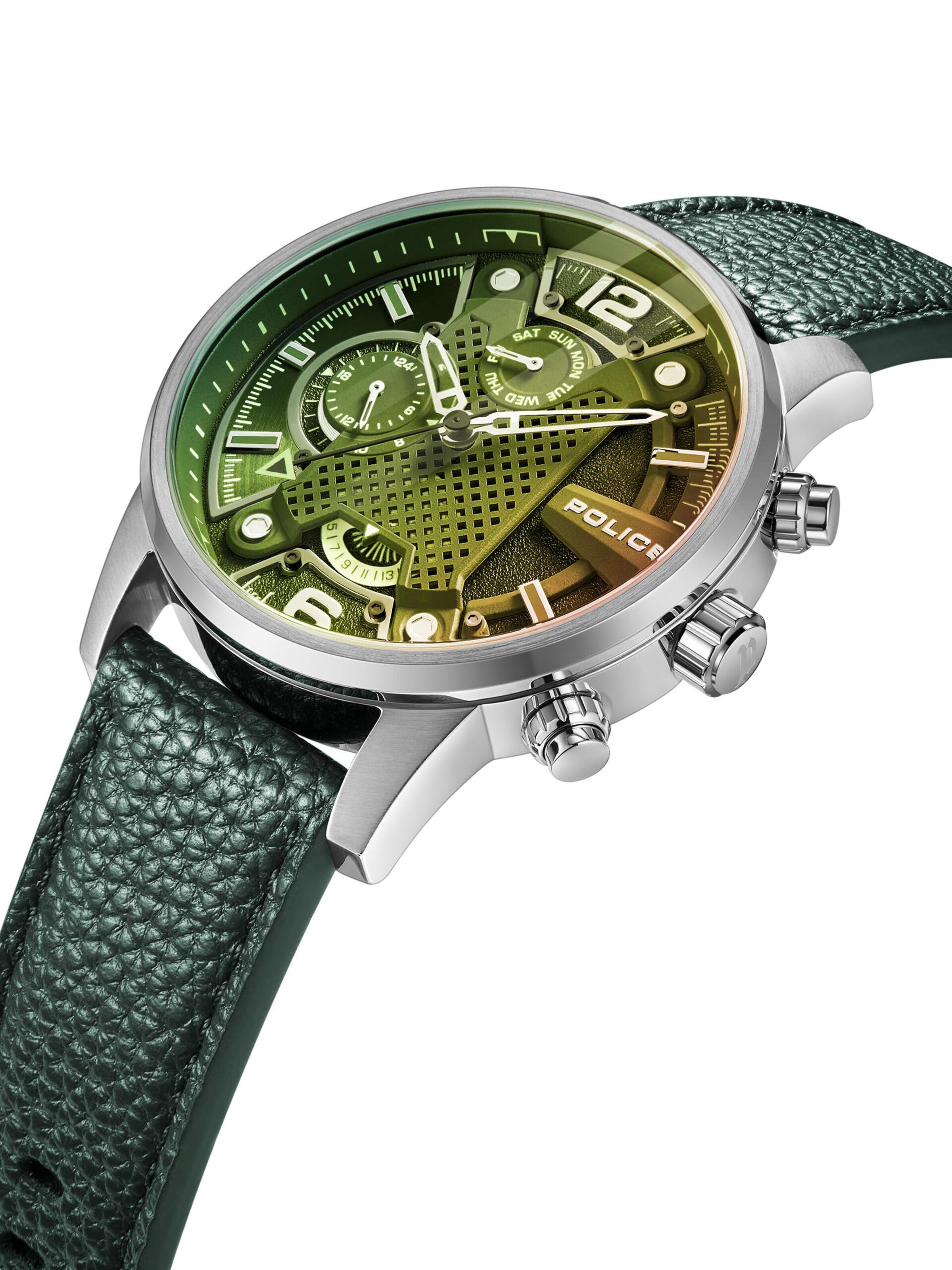 POLICE Uhr 'Lanshu' in Grün