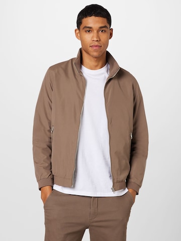 JACK & JONES Tussenjas 'Rush' in Bruin: voorkant