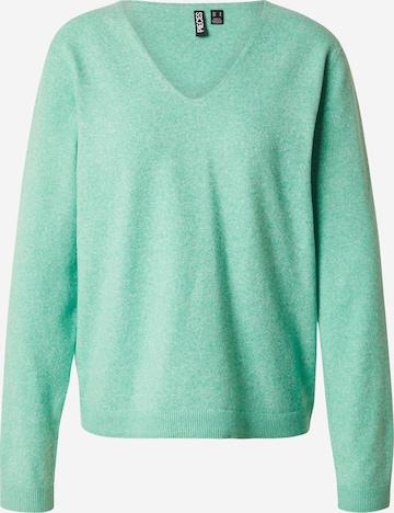 PIECES Sweater 'PCBREE' in Green: front