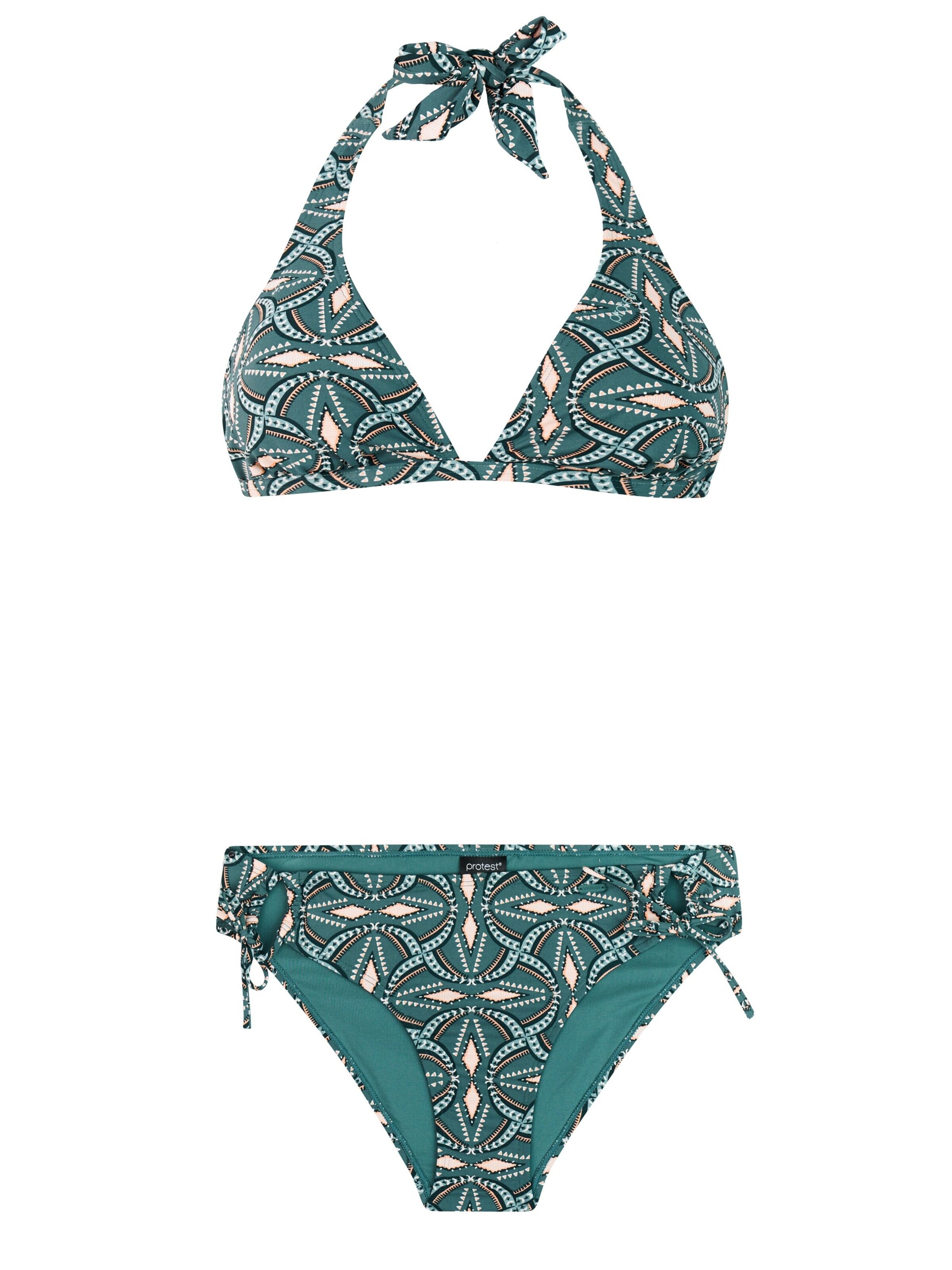 PROTEST Triangel Bikini 'PRTFungi' in Groen: voorkant