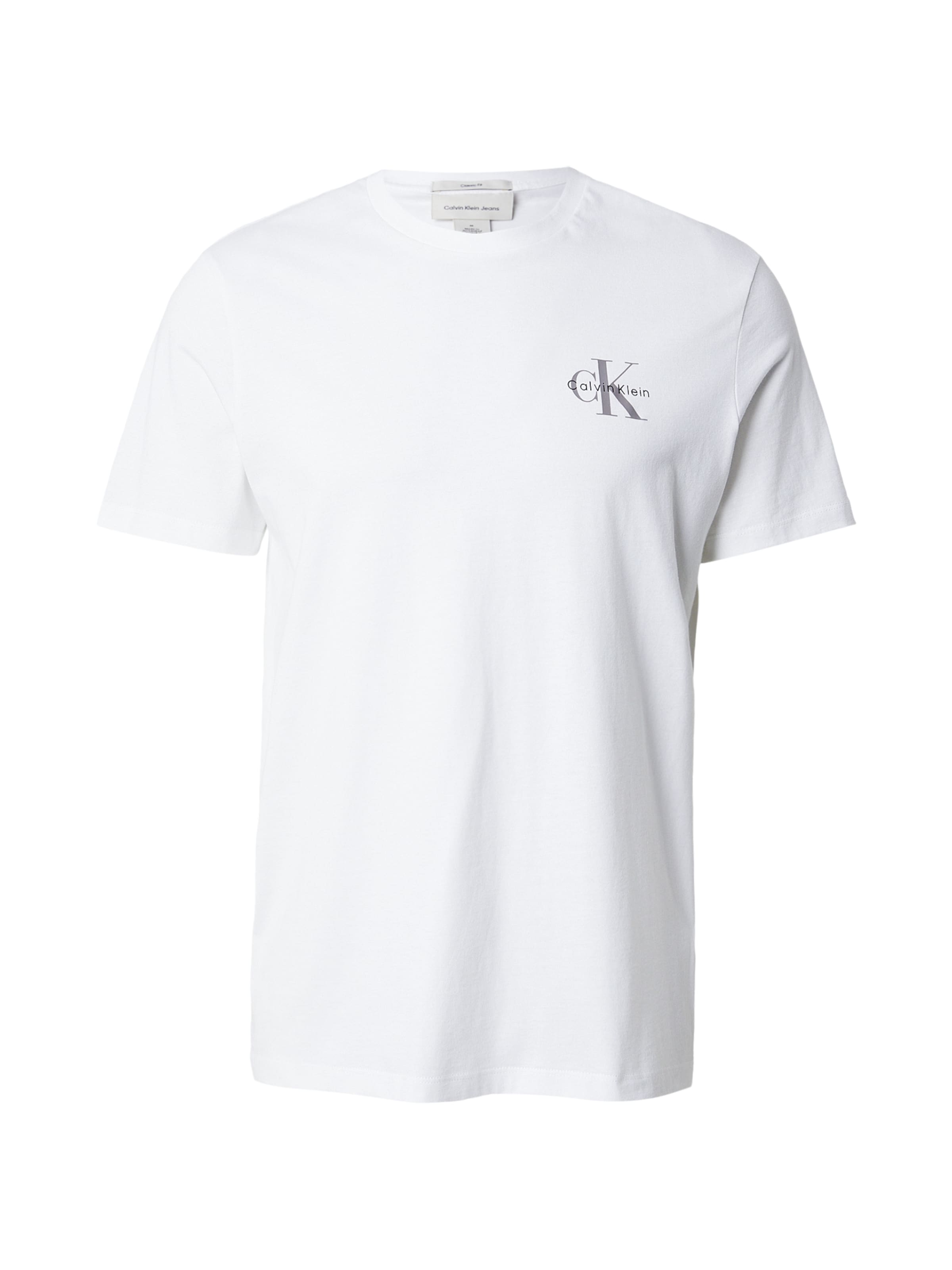 Calvin Klein Jeans Tričko – bílá: přední strana