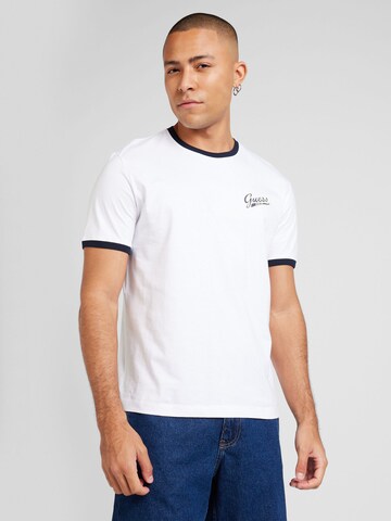 GUESS JEANS Shirt in Wit: voorkant