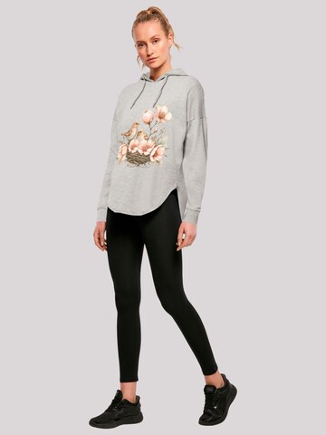 F4NT4STIC Sweatshirt 'Vogelnest Blumen' in Grey