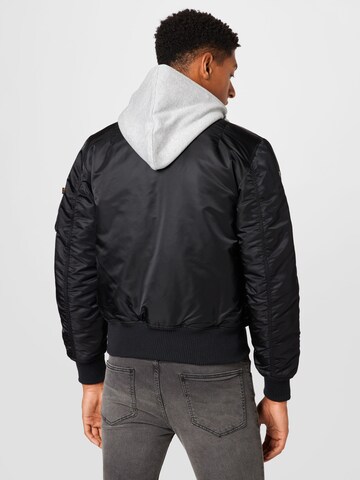 ALPHA INDUSTRIES Демисезонная куртка 'MA-1 D-Tec SE' в Черный