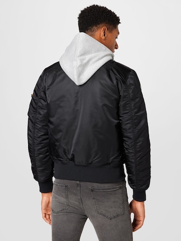 ALPHA INDUSTRIES Between-Season Jacket 'MA-1 D-Tec SE' in Black