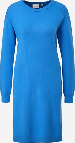 comma casual identity Gebreide jurk in Blauw: voorkant