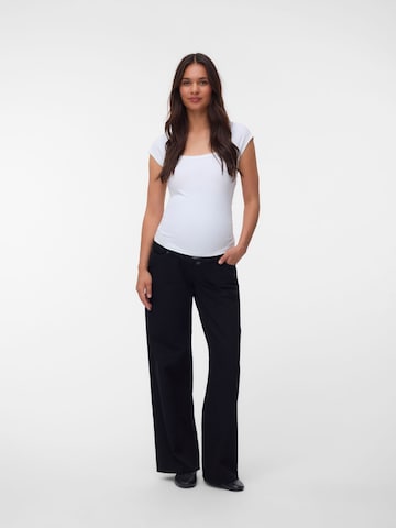 MAMALICIOUS Wide leg Jeans 'MLMalaga' i svart