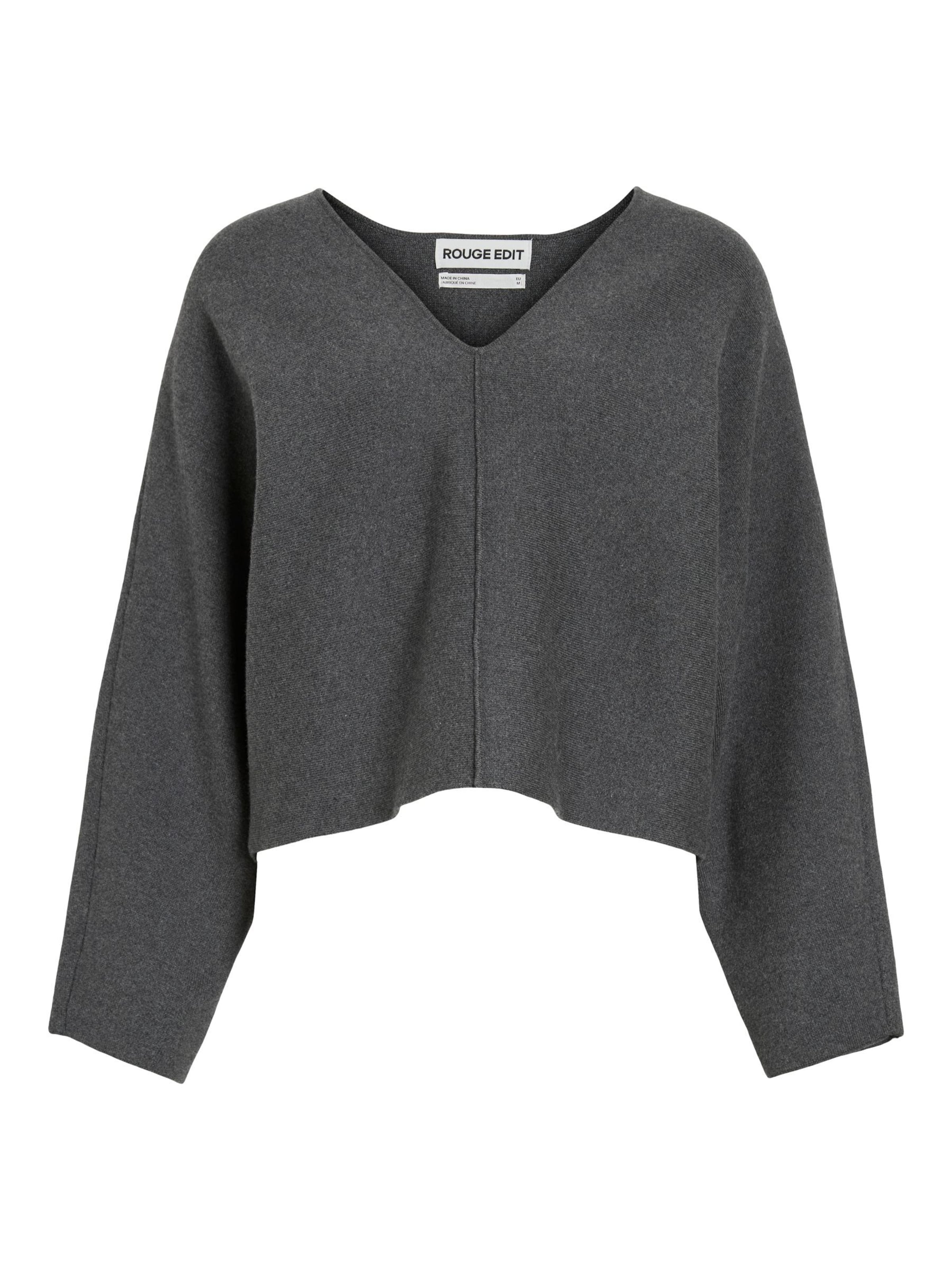ROUGE EDIT Pullover in Grau: Vorderseite