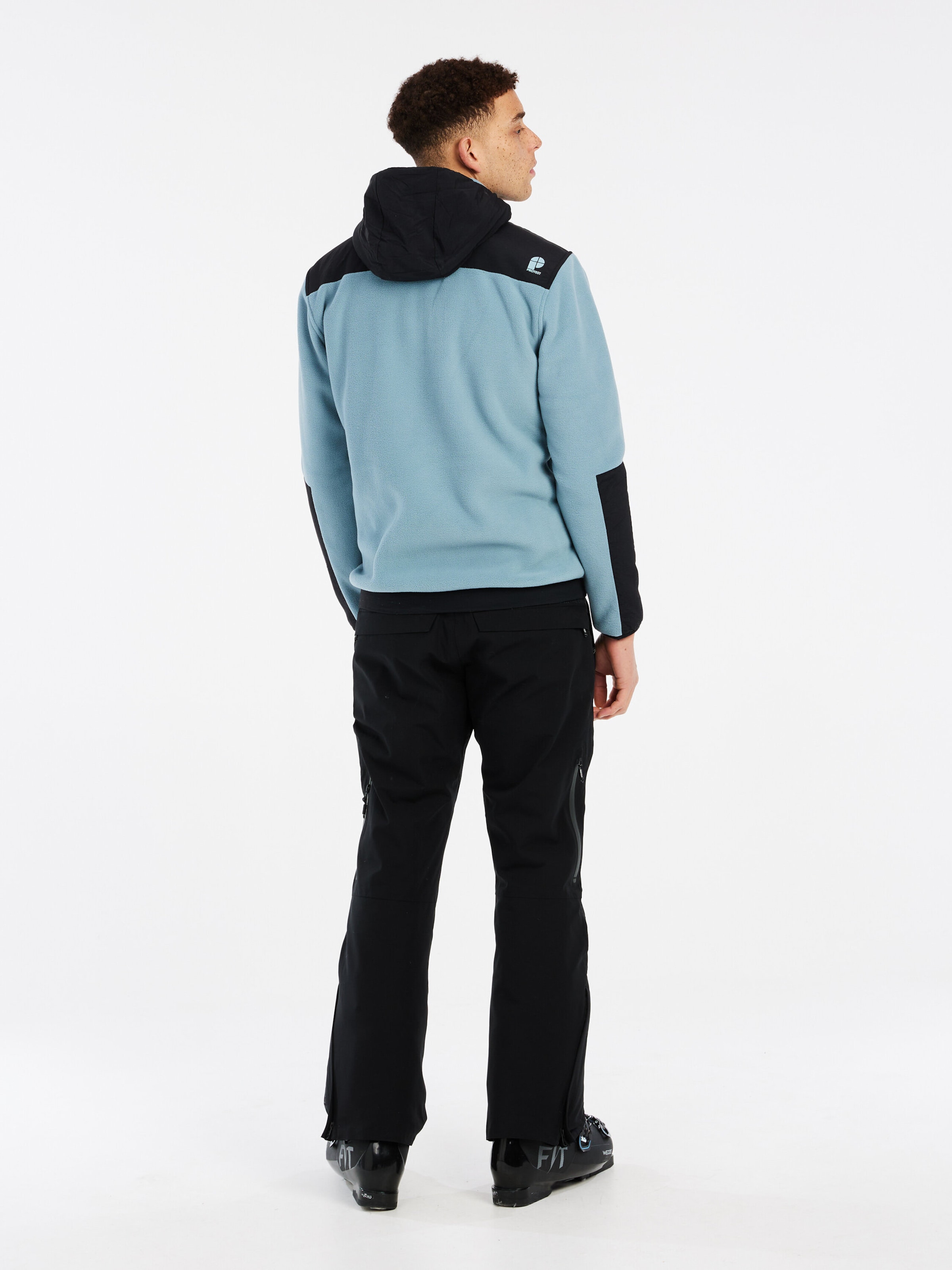 PROTEST Fleece jas 'PRTGRID' in Blauw