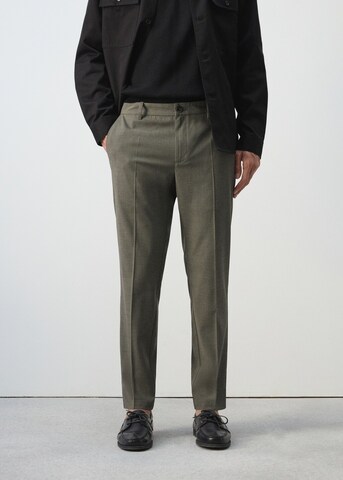 MANGO MAN Regular Pants 'Johan' in Green: front