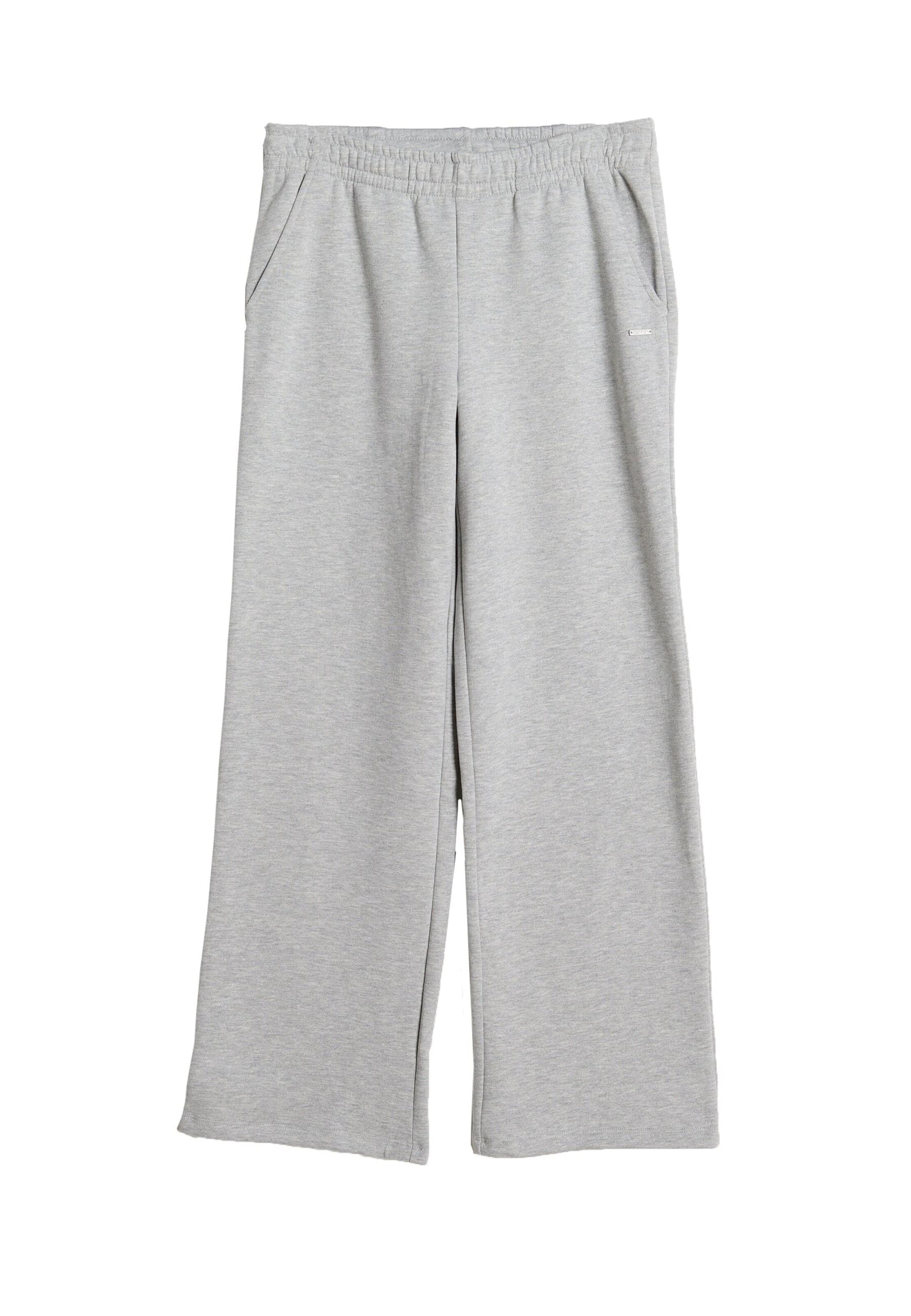 Wide leg Pantaloni sportivi di Aim'n in grigio: frontale