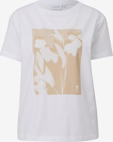 T-shirt comma casual identity en blanc : devant