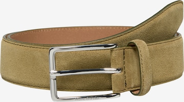 Marc O'Polo Gürtel ' aus geschmeidigem Veloursleder ' in Grün: Vorderseite