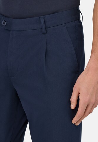 Boggi Milano Loosefit Bandplooibroek in Blauw
