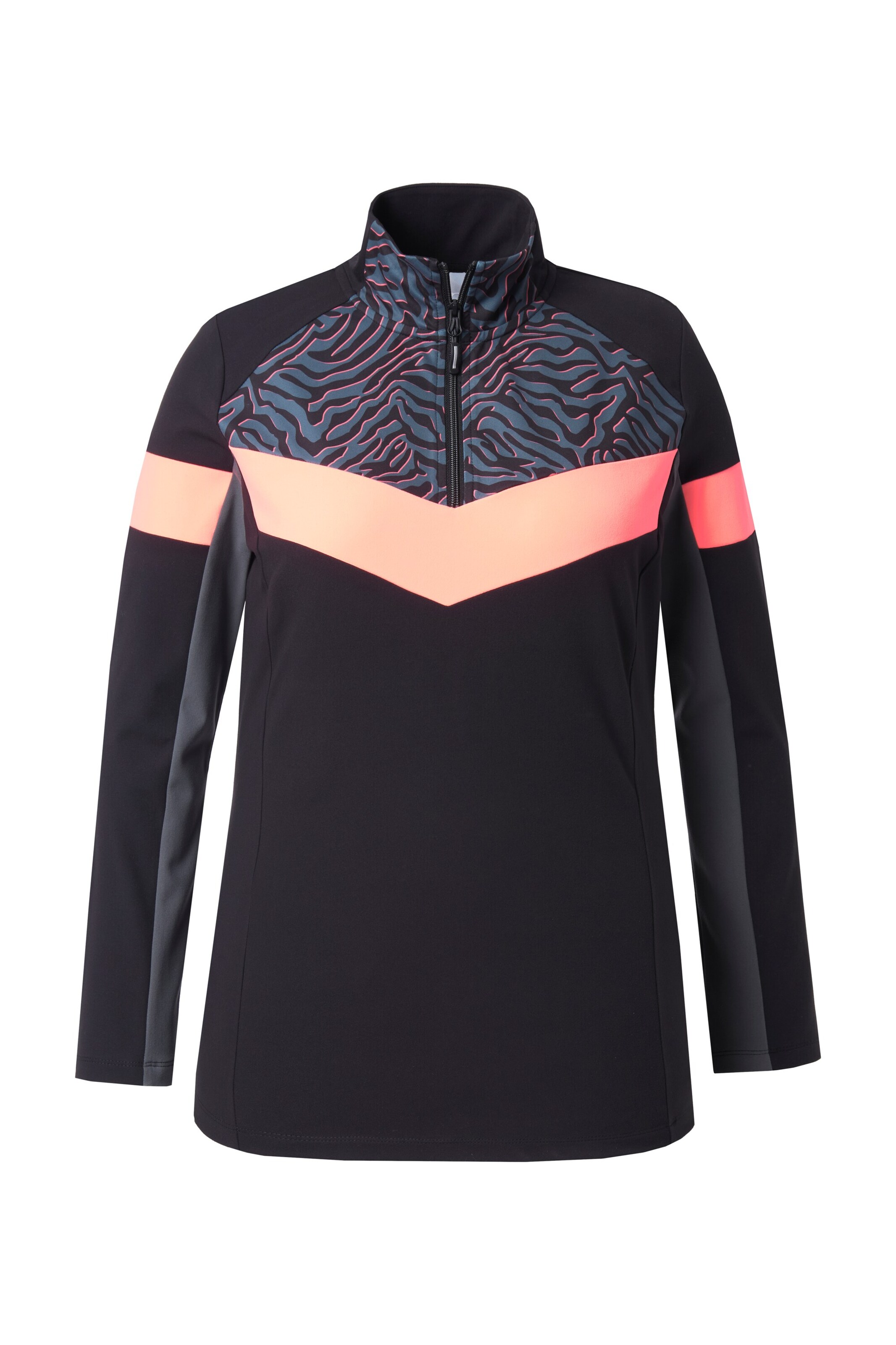Ulla Popken Shirt in Petrol / Light pink / Black, Item view