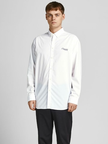 JACK & JONES Regular fit Button Up Shirt 'Brink' in White: front