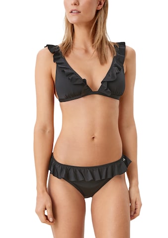 s.Oliver Triangle Bikini in Black: front