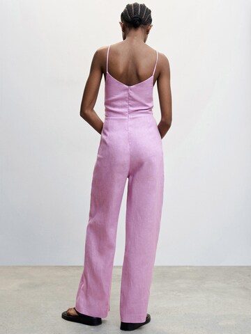 MANGO Jumpsuit 'Nalis' in Lila