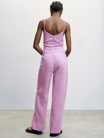 MANGO Jumpsuit 'Nalis' in Purple