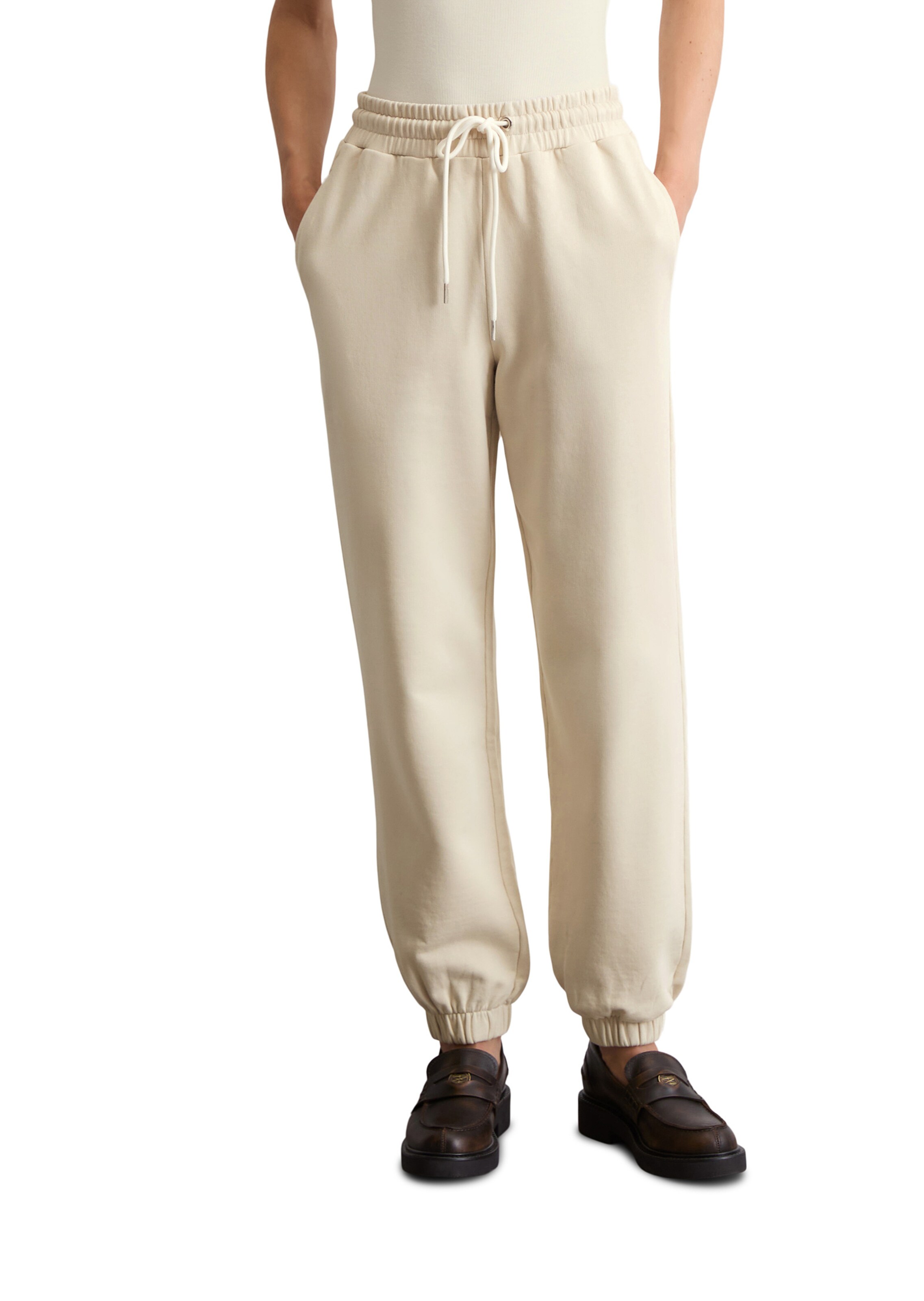 Effilé Pantalon Marc O'Polo en beige : devant