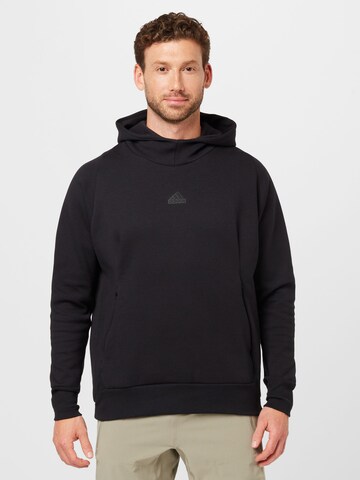 ADIDAS SPORTSWEAR Sports sweatshirt 'New Z.N.E. Premium' in Black: front