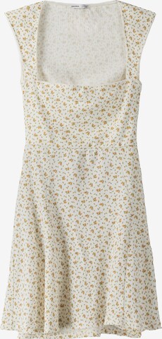 Robe Bershka en beige : devant