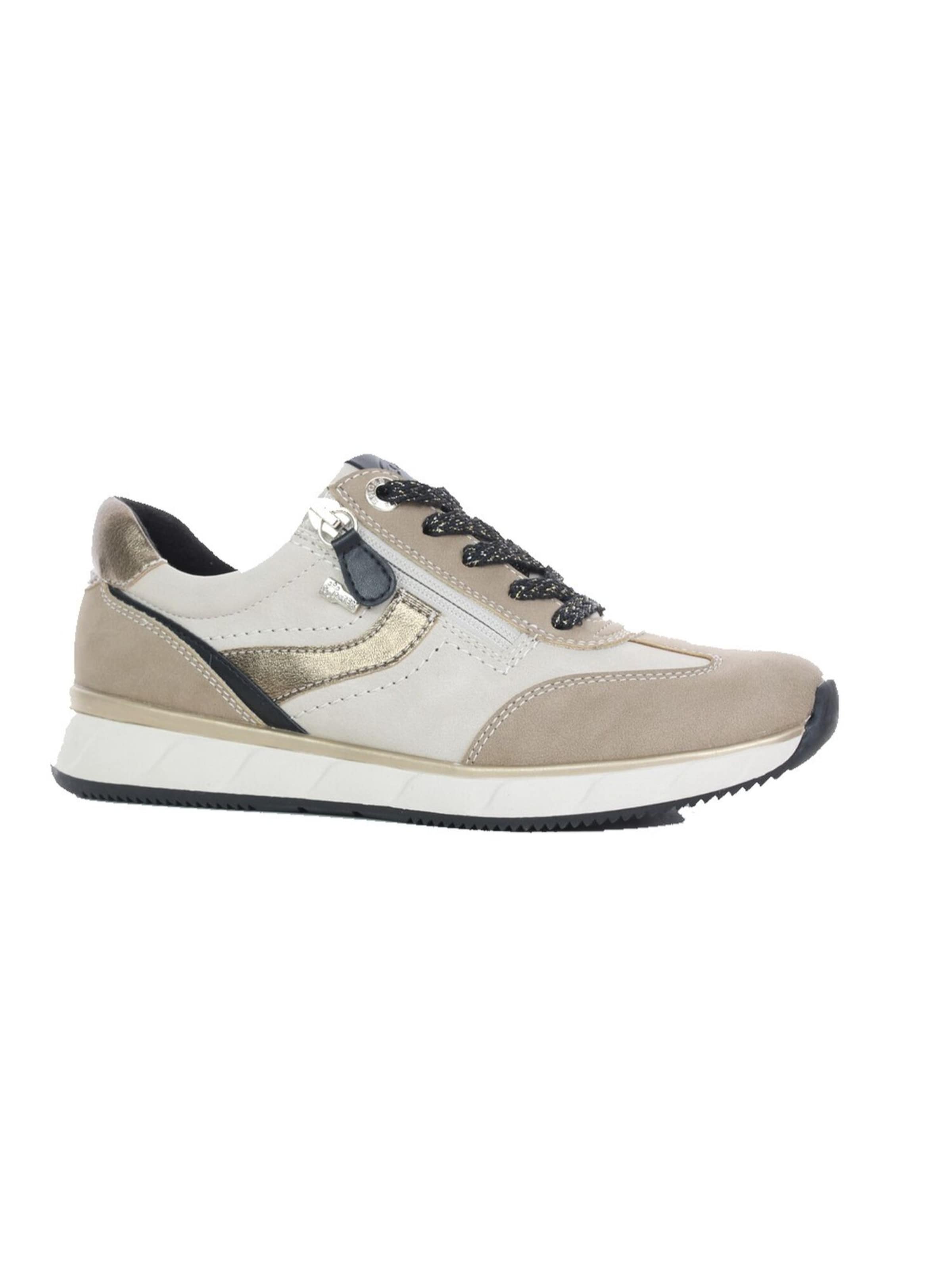 Relife Sneaker mit Reißverschluss an der Außenseite in Beige: Vorderseite