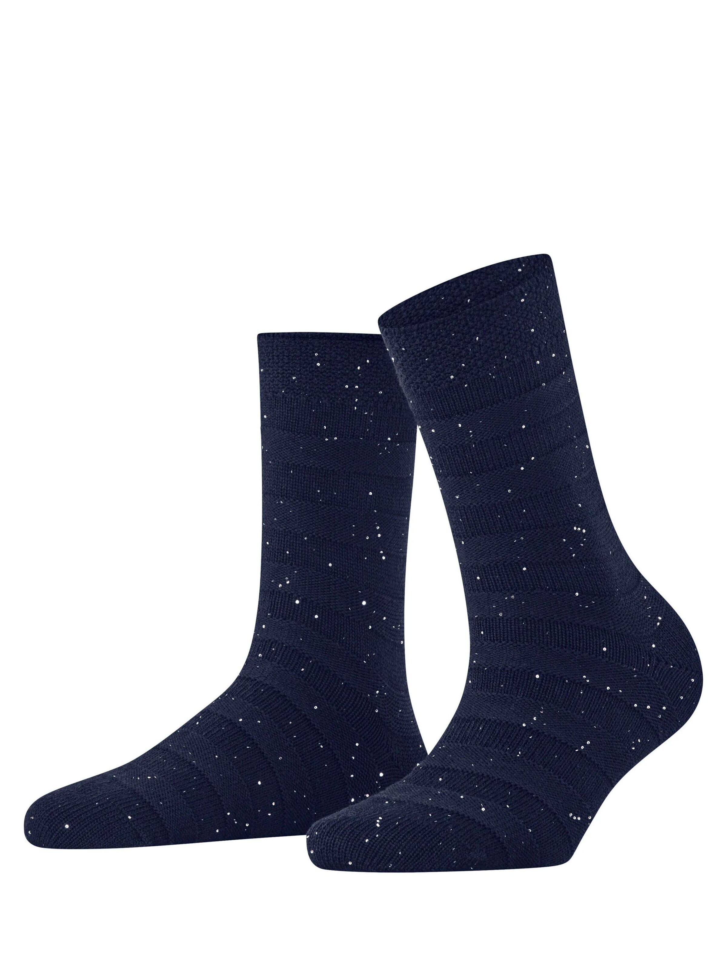 FALKE Socken 'Sparkle Stripes'‌‌‌‌‌ in Blau: Vorderseite