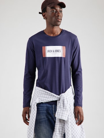 JACK & JONES Bluser & t-shirts 'JJHAYATO' i blå: forside