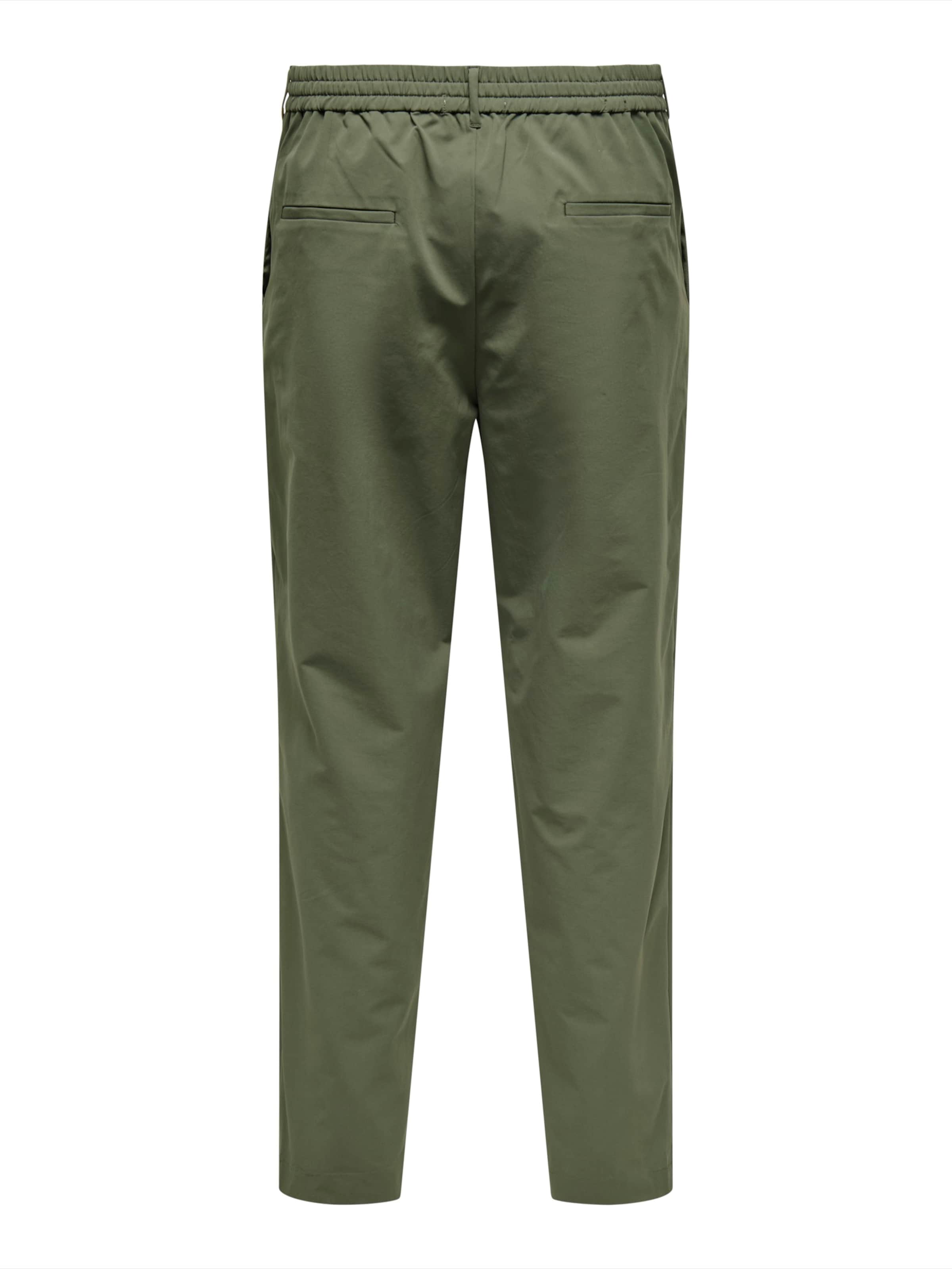 Only & Sons Обычный Брюки-чинос 'ONSFlex' в Зеленый