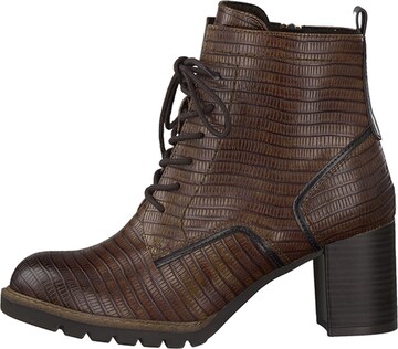 MARCO TOZZI Lace-Up Ankle Boots in Brown