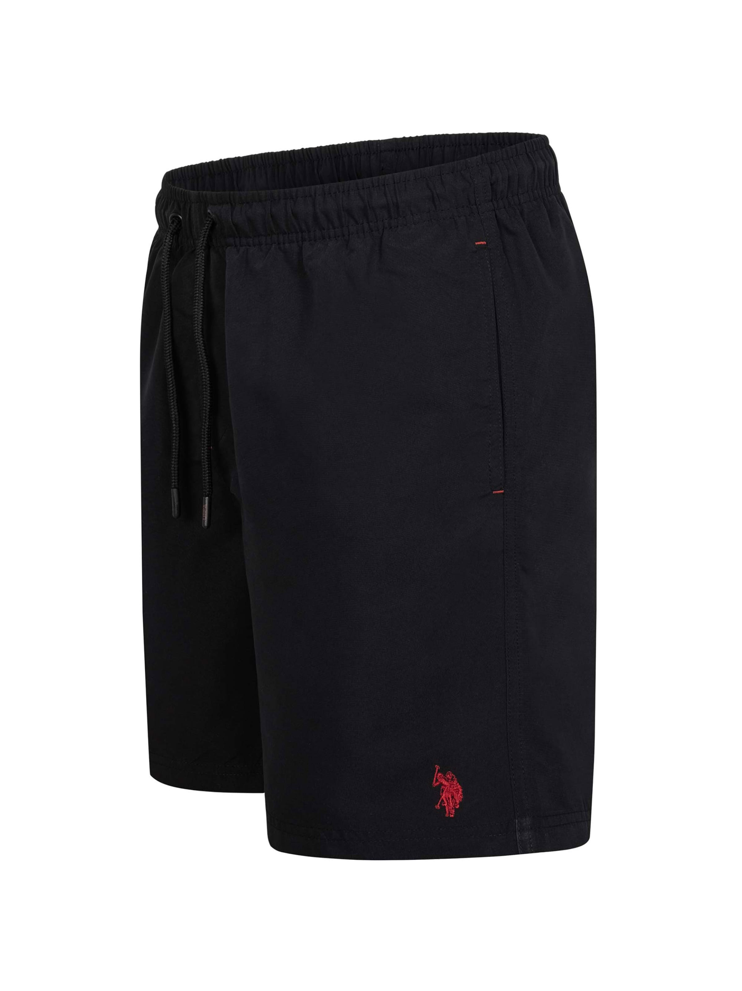U.S. POLO ASSN. Regular Badeshorts in Schwarz