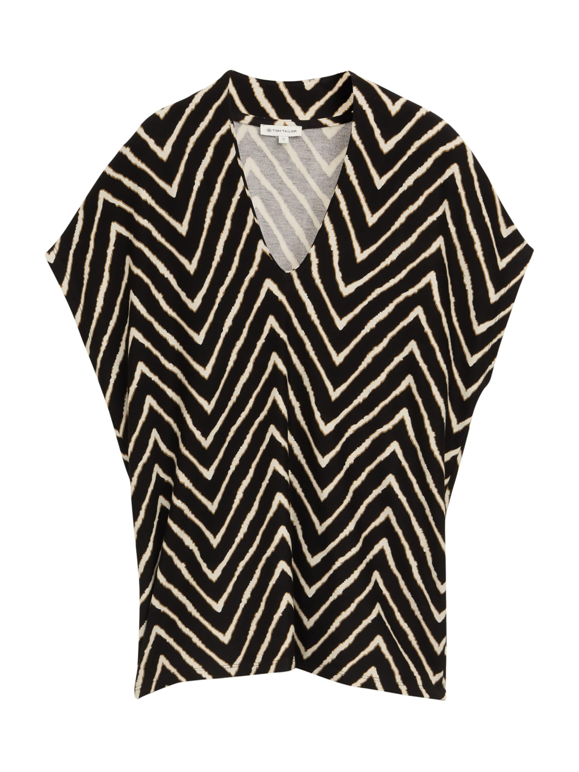 Tricou de la TOM TAILOR pe negru: față