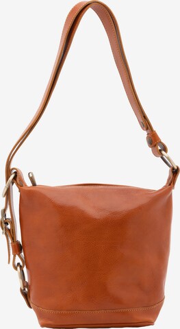 Borsa a mano 'Borsa a Secchiello Donna Vera Pelle - Tracolla Regolabile' di I Fratelli in beige: frontale