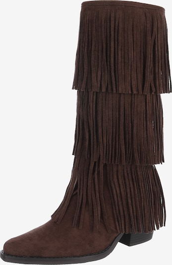Ital-Design Cowboystiefel in dunkelbraun, Produktansicht