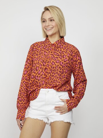 CODELLO Blouse in Oranje: voorkant