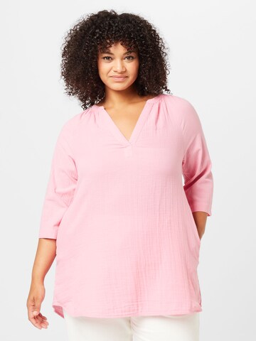 Zizzi Blouse 'MELODY' in Pink: front