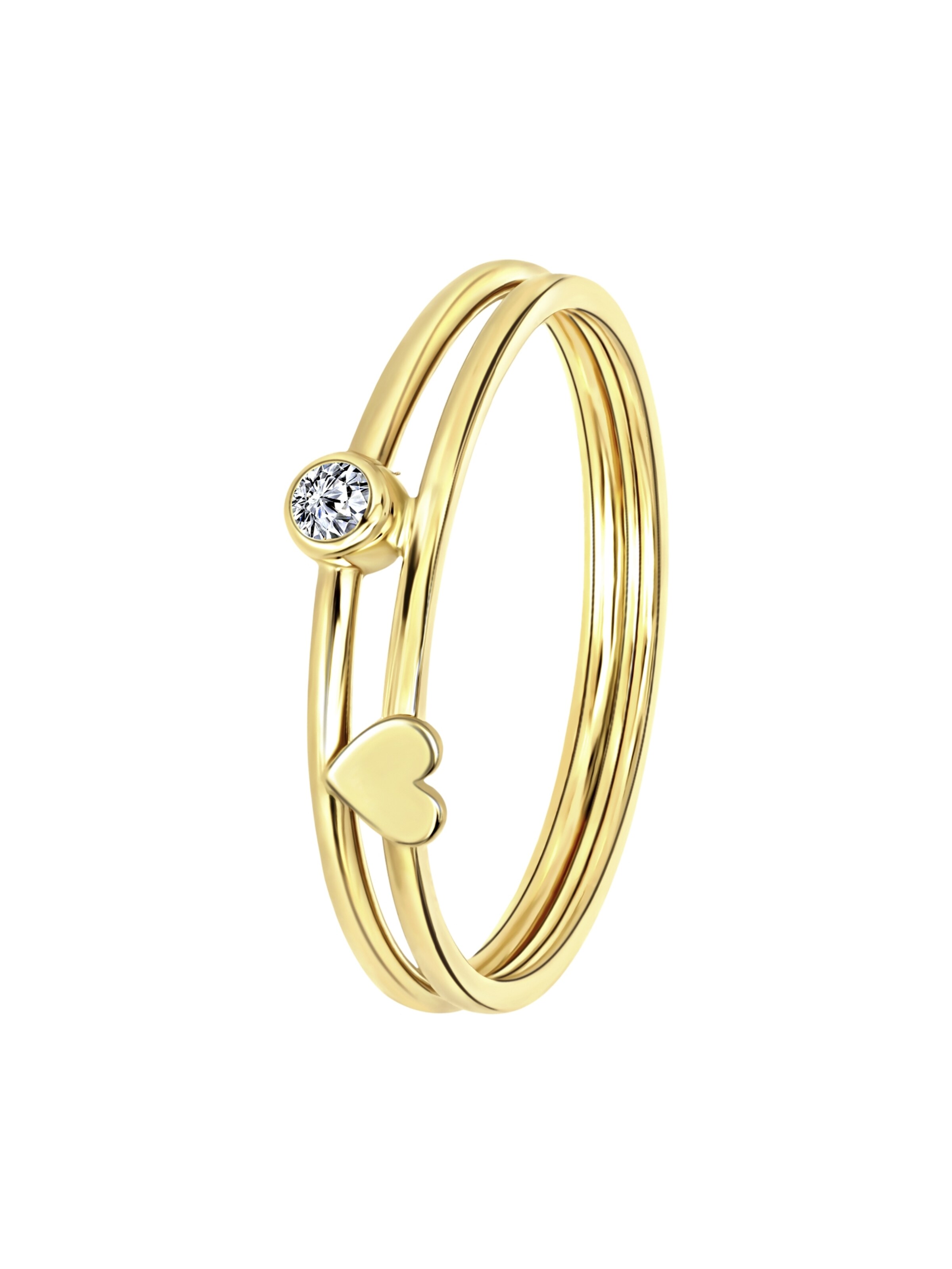 Lucardi Ring in Gold: front