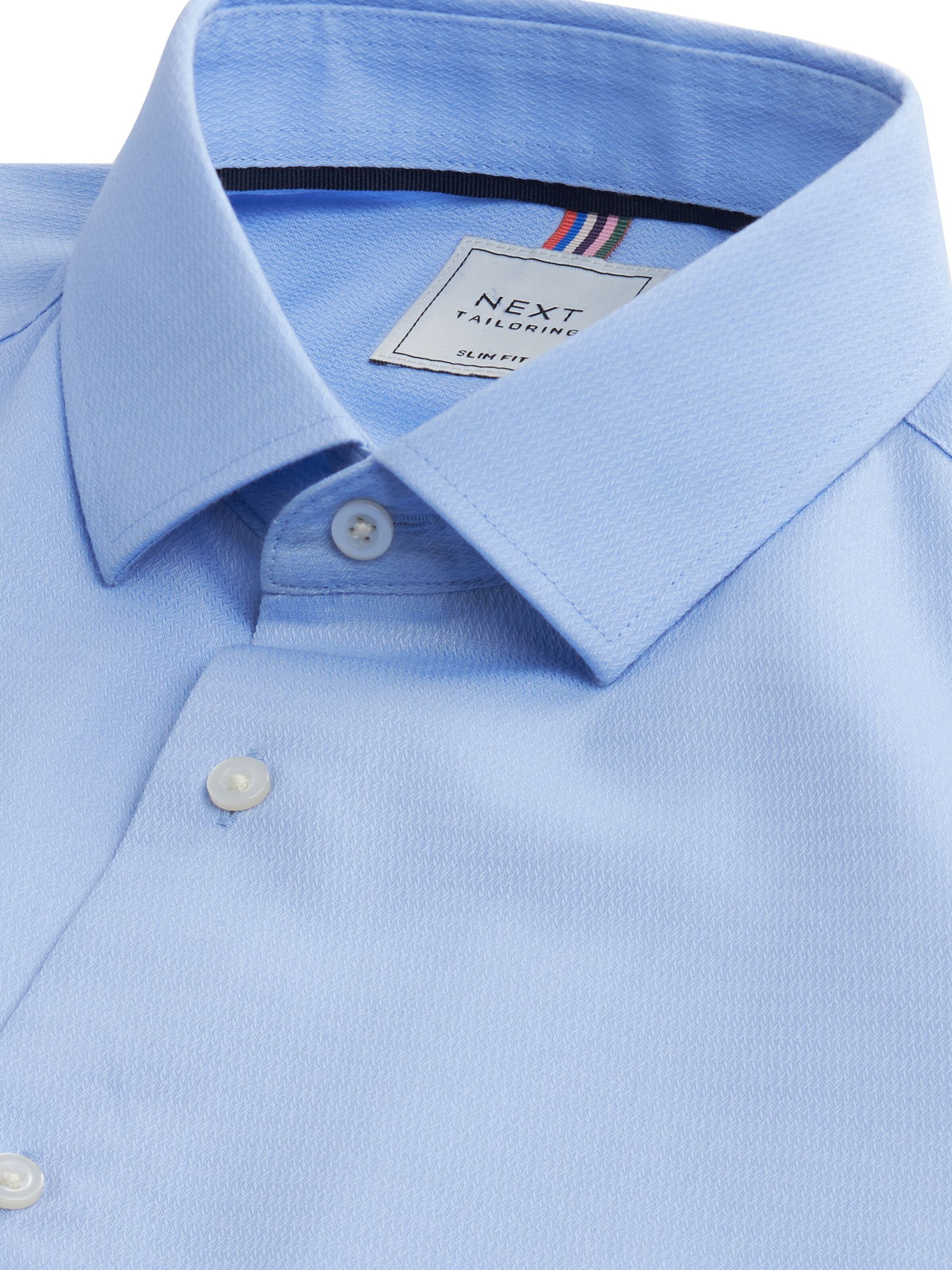 Next Slim fit Srajca | modra barva