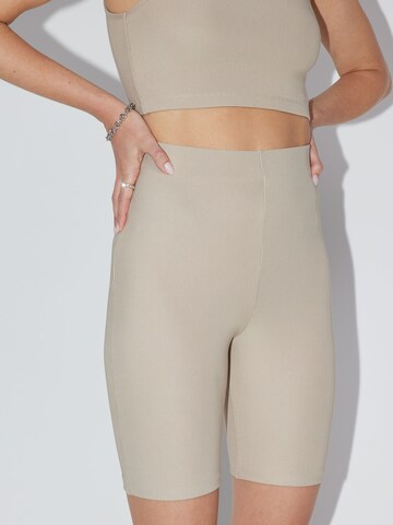 LeGer by Lena Gercke Skinny Leggings 'Miles' in Beige: front