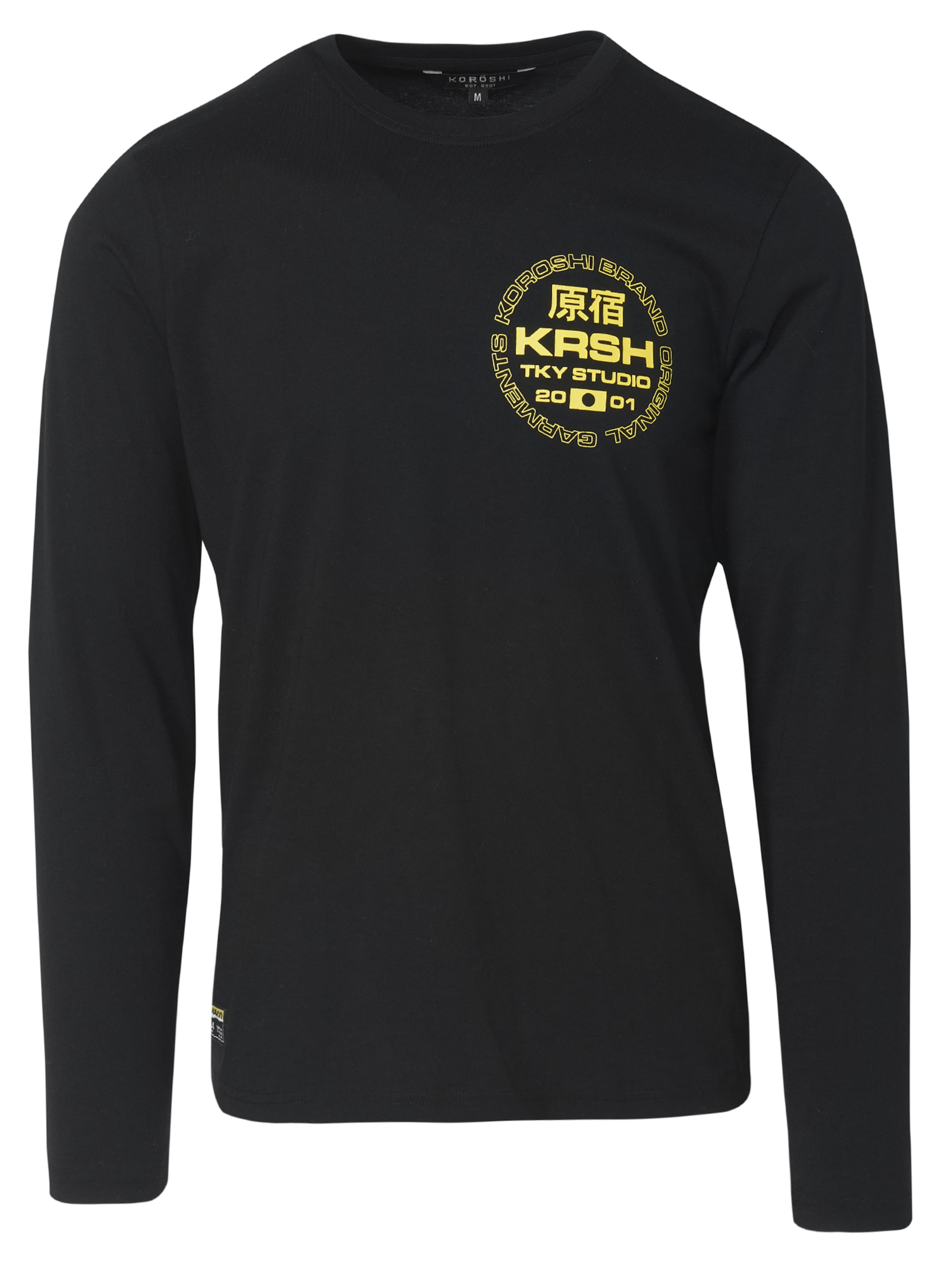 KOROSHI Shirt in Zwart: voorkant