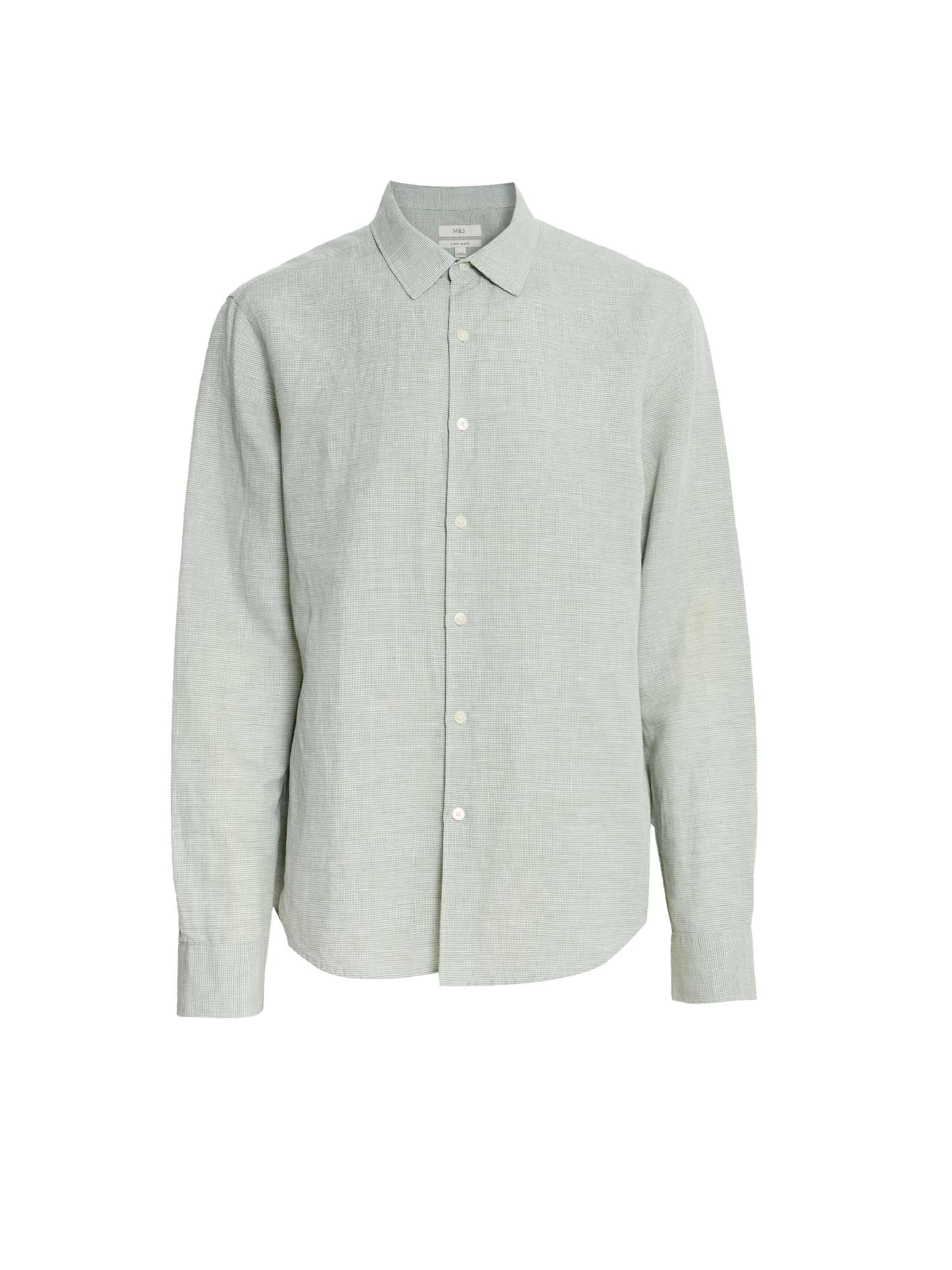 Regular fit Camicia di Marks & Spencer in verde: frontale