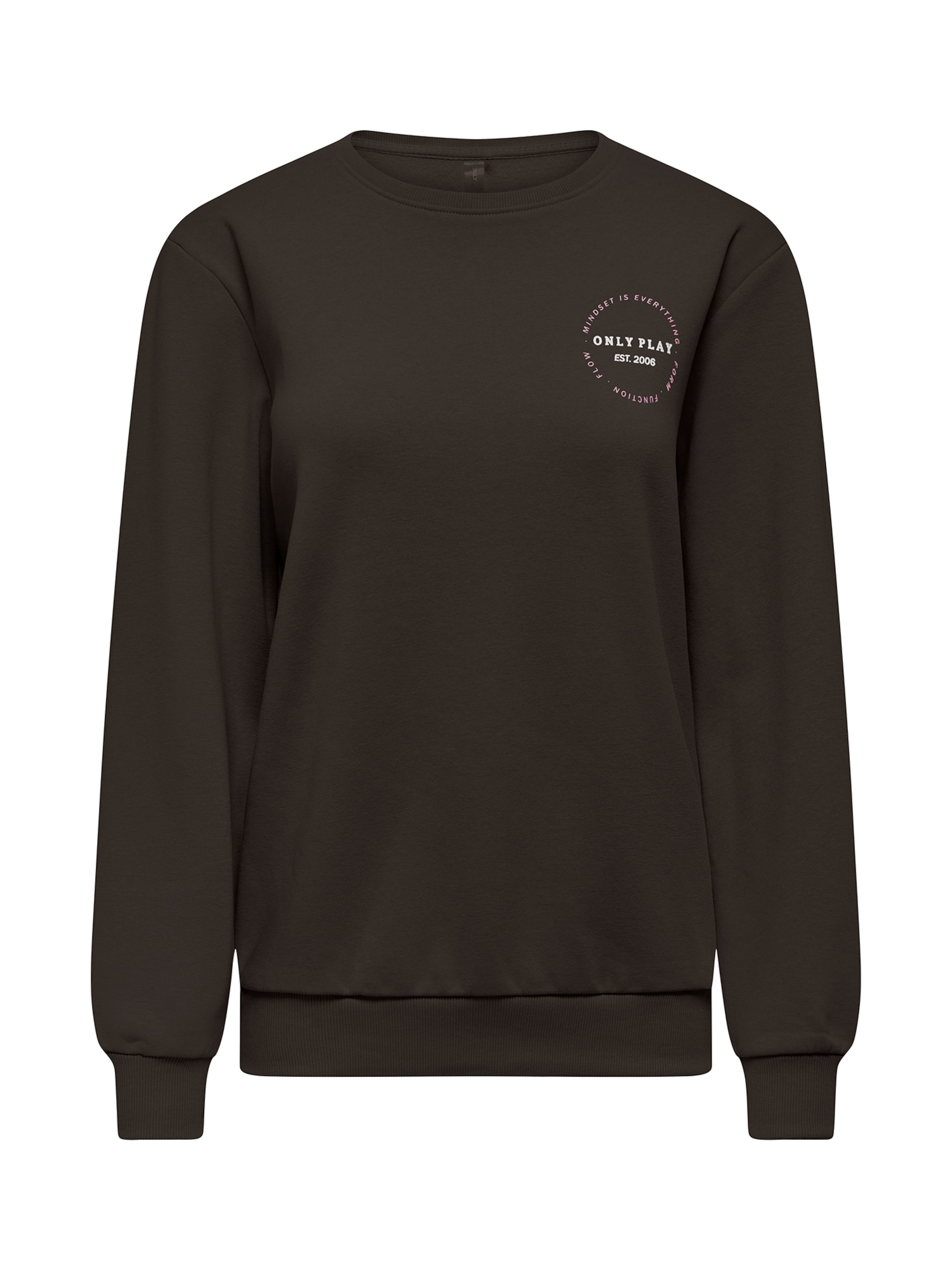 ONLY PLAY Athletic Sweatshirt 'ONPCAVA' in Brown: front