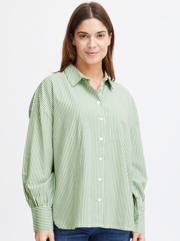 Camicia da donna 'Poppa' di Fransa in verde