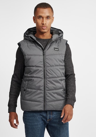 !Solid Bodywarmer 'Atsu' in Grijs: voorkant